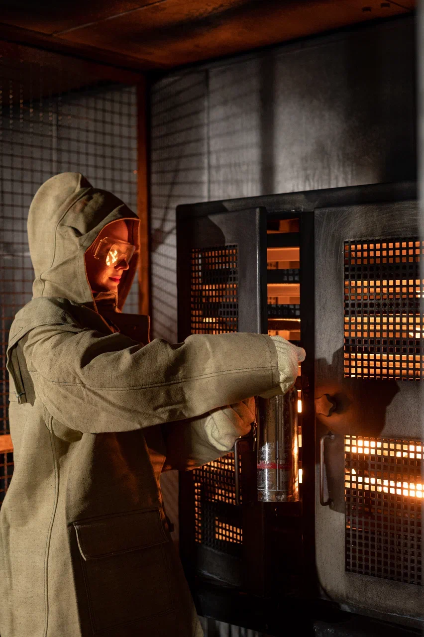 Устранение различных очагов возгорания на тренажере «Реальный пожар»